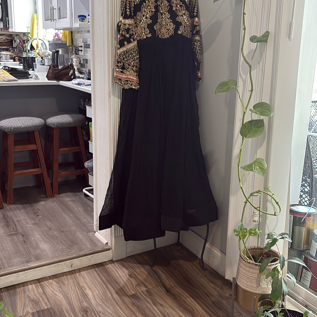 Blue Maxi A-Line Skirt For Cocktail